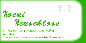 noemi neuschloss business card